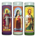 7 day candles wholesale Exporters/glass jar religious candle in stock